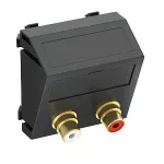 MTS-2R F SWGR1 Wspornik multimedia ze złączem, Audio-Cinch