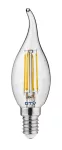 ŹRÓDŁO ŚWIATŁA LED, FILAMENT, C35L, CIEPŁA BIAŁA, E14, 4W, AC 220-240V 50-60Hz, RA>80, KĄT ŚWIECENIA 360*, 400lm, 35mA