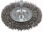 SZCZOTKA TARCZOWA Z TRZPIENIEM 75MM INOX