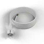 PP-40H/4M/3X2,5/H05VV-F Przewód przyłączeniowy z wtyczką prostą IP44; 3x2,5; H05VV-F; 4m; biały