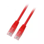 Patchcord RJ45 U/UTP kat. 6 PVC CCA czerwony 3m
