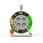 PB-ST/M/S/15M/3X1,5/H05VV-F Przedłużacz bębnowy STANDARD LINE, SCHUKO; 4x2p+Z; IP20; 16A; H05VV-F; 3x1,5; 15m; pomarańczowy
