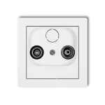 DECO Mechanizm gniazda abonenckiego RTV końcowego 2dB biały