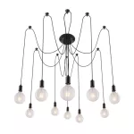 2224 Lampa wisząca Caspar E27 10x60W czarny mat 230V, 50Hz