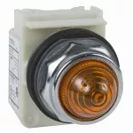 Lampka sygnalizacyjna okr. Ø 30 - bursztynowa - LED BA 9s - 24V AC/DC- IP66