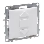SUNO - Łącznik rolet - 6 AX - 250 V~ - 3 pozycyjny: góra, dół, stop - bezpośrednie sterowanie roletami, Biały, Legrand