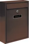 SKRZYNKA NA LISTY 360x260x80MM BRĄZOWA