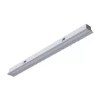 BURGOS R1 wpust stropowy LED 27W/2619lm/3000K, 230V, srebrny aluminiowy (mat struktura) RAL 9006