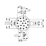 SAI-M23-BE-17-F Wkładka stykowa do złączy okrągłych, nr.katalogowy 1224330000