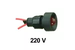 Lampka KLP-10 czerwona 250V, AC/DC,  10/CZ – 250V