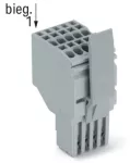 2-przewodowe gniazdo Push-in CAGE CLAMP®, szara 2020-202/122-000