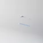 AVAR 570 wisząca, dyfuzor oval OPAL, LED PHILIPS LV 12,8W/1973lm/930/TD/CAS, 230V, srebrny aluminiowy (mat) RAL 9006