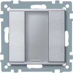 KNX przycisk natynkowy 1-kr. plus aluminium System M