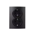 LOGI 02-1270-142 cm Gniazdo zasilające podwójne SCHUKO kompletne