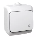 Cedar Plus, przycisk "dzwonek", IP44, biały