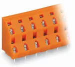 2-piętrowa złączka do płytek drukowanych 2,5 mm² RM 10,16 mm 24-bieg, pomarańczowa 736-812