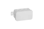 038-01 Biała Puszka hermetyczna n/t 80x45x41mm IP54 8-wl klik z osł.
