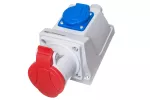 Gniazdo stałe KOMB GSC 32/4 Gniazdo 32A/400V 3P+Z, 16A/250V 2P+Z