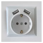 ARGO ARGO 9147 Gniazdo pojedyncze z dwoma wejściami USB