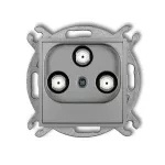 MINI Mechanizm gniazda multimedialnego 3F DATA (UPC) srebrny metalik