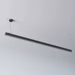 AVAR 2000 wisząca, dyfuzor płaski OPAL, LED PHILIPS LV 44,8W/6904lm/930, 230V, czarny (mat) RAL 9017