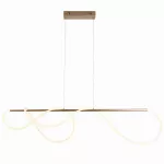 Endon Directory lampa wisząca LED Attalea 43,7W 4000lm 3000K złota 97629
