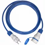 PS-X1/54/30M/3X1,5/H07BQ-F Przedłużacz X1, H07-BQF 3x1,5 mm2, IP54,wtyczka i gnizado kolor szaro-niebieski, 30m; niebieski