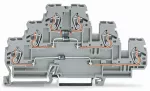 Złączka do zabudowy elementów 3-piętrowe, szara 870-596/281-674