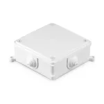 PK-4 Puszka odgałęźna, naścienna, czterowlotowa z dławicami bezgwintowymi D-25, 125x125x45; IP 44; biały