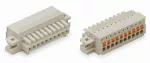 1-przewodowe gniazdo przycisk Push-in CAGE CLAMP®, pełna ochrona przed błędnym wetknięciem, jasnoszary 2734-113/027-000
