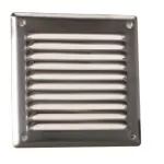 osłona metalowa skośna 167x167 mm z siatką, chrom
