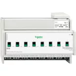 KNX aktor załączający REG-K 8x 16 A jasnoszary z uruchomieniem ręcznym