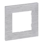 Niloe Step - ramka pojedyncza 1x - kolor aluminium szczotkowane, Legrand