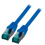 Patchcord RJ45 S/FTP kat. 6A LSZH niebieski 1m