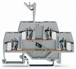 Złączka do zabudowy elementów 2-piętrowe, szara 281-633/281-411