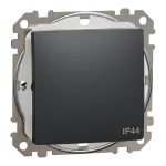 Łącznik 1-biegunowy IP44, Sedna Design & Elements, czarny antracyt
