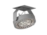 ZETA M1Ahd AR111 wpust stropowy, max. 1x60W, G53, 12V, srebrny aluminiowy (mat struktura) RAL 9006