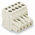 1-przewodowe gniazdo, kątowe CAGE CLAMP®, pełna ochrona przed błędnym wetknięciem, jasnoszary 722-203/026-000