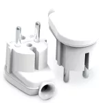 WT-16B Wtyczka rozbieralna, kątowa 2p; 16A; 230V; kl. II; WT-16B; biała