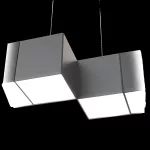 Oprawa NOISE DIAGON Connect LED zw ED 700lm/840 PLX szary ciemny mat 9 W
