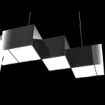Oprawa NOISE STEPS Connect LED zw ED DALI 1000lm/830 PLX czarny połysk 13 W