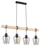 5247 Lampa wisząca Fabian E27 4x MAX 40W matt black