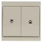 WP-10L/M Wyłącznik żaluzjowy-LUNA- zwierny p/t 10A, 250V; beżowy