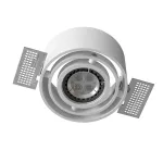 ERKU A1Ahd wpust stropowy bezramkowy, max. 1x35W, GU10, 230V, biały sygnałowy (mat struktura) RAL 9003