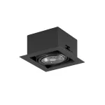 MARA P1Ah AR111 wpust stropowy max. 1x60W, G53, 12V, czarny głęboki (mat struktura) RAL 9005
