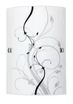 3691 Półplafon Elina E27/1x60W czarno-biały 230V, 50Hz