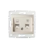 LOGI 02-1430-003 kr Gniazdo komputerowo-telefoniczne (RJ45 Cat 5e+RJ11)