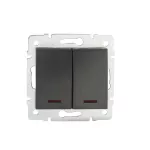 LOGI 02-1023-141 gr Łącznik zwierny podwójny LED