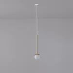 COTTON 200 fi100 wisząca wpust max.1x1,9W, G9, 230V, przewód transparentny, kolor złota (gładki mat)