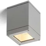 QUADRA M sufitowa srebrno-szara 230V E27 75W IP54